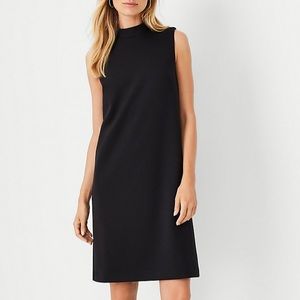 The Mock Neck Shift Dress In Double Knit/ Ann Taylor